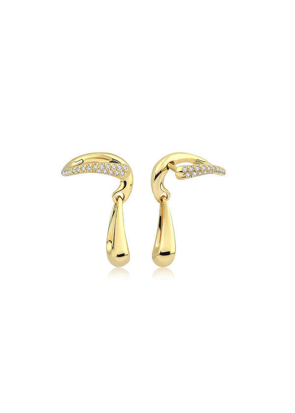 Little Moment earrings 18k gold and diamond